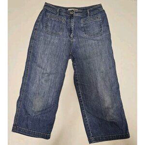 Chico’s Platinum Denim Jeans Capri Crop Light Wash Blue Women’s Size 1.5 (M/10)